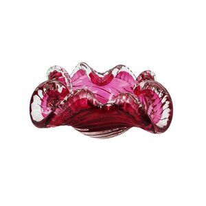 1960s Astonishing Pink Ashtray or Catch-All in Murano Glass